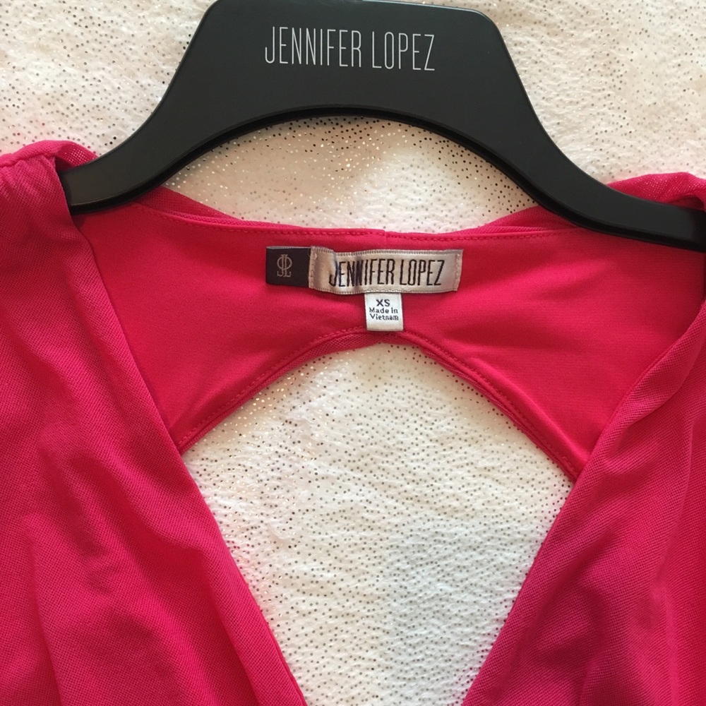Super Sexy Hot Pink Jennifer Lopez dress - Picture 3 of 3